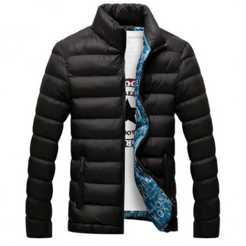 Cotton Blend Zipper Winter Jacket