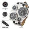 Oversized Compass Dual Quartz Watch